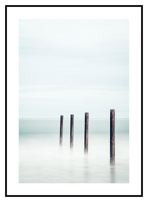 Plakat Drewniane Bale (50x70 cm) - Poster Store