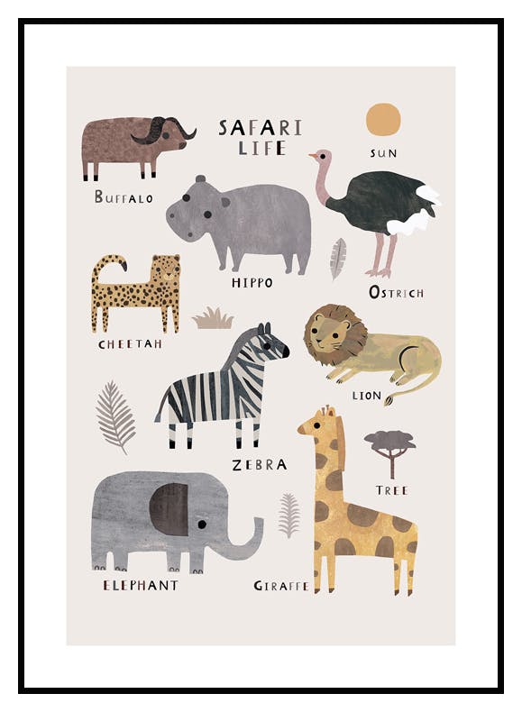 Safari Life Poster (30x40 cm) - Poster Store