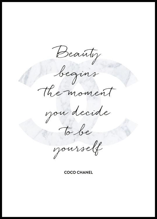 coco chanel poster