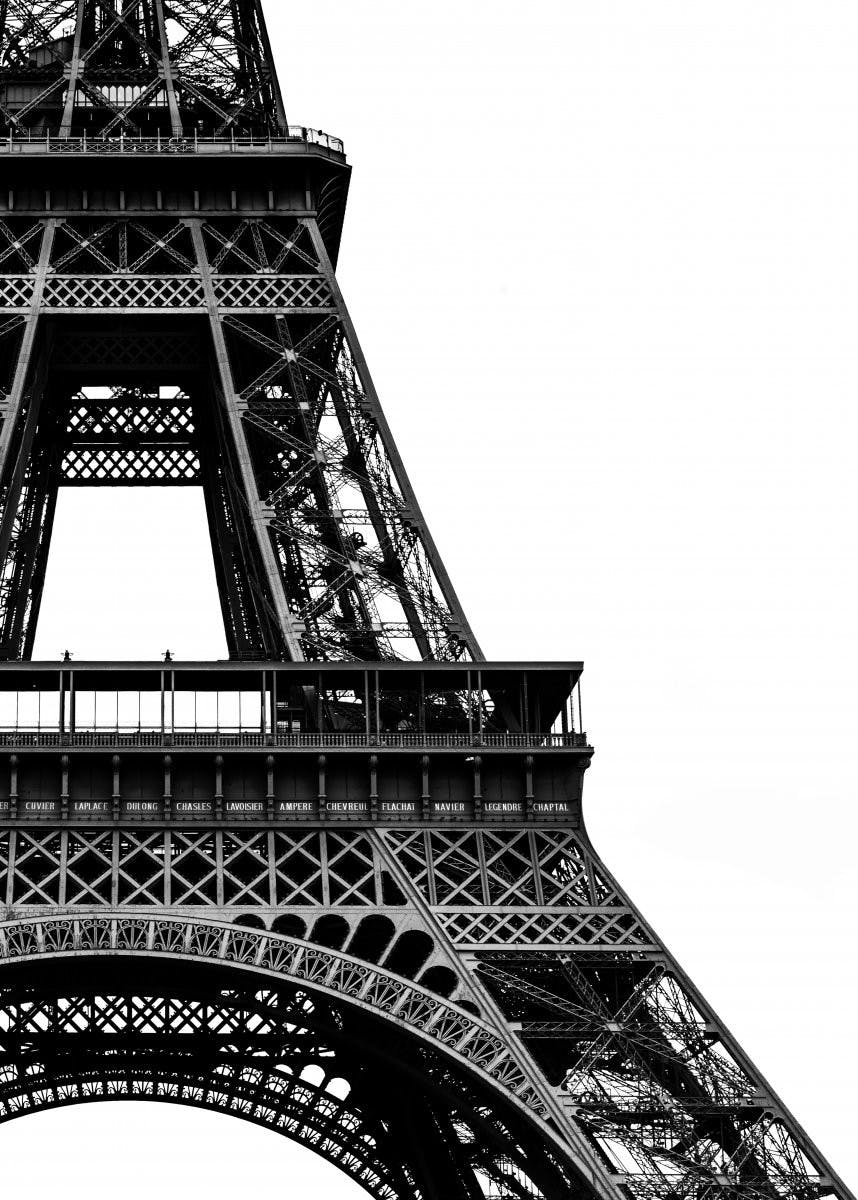 Plakat Wieża Eiffela z Bliska 0