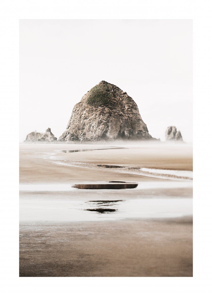 Misty Cannon Beach Poster 0