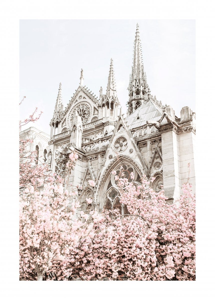 Blomstrande Notre Dame Poster 0
