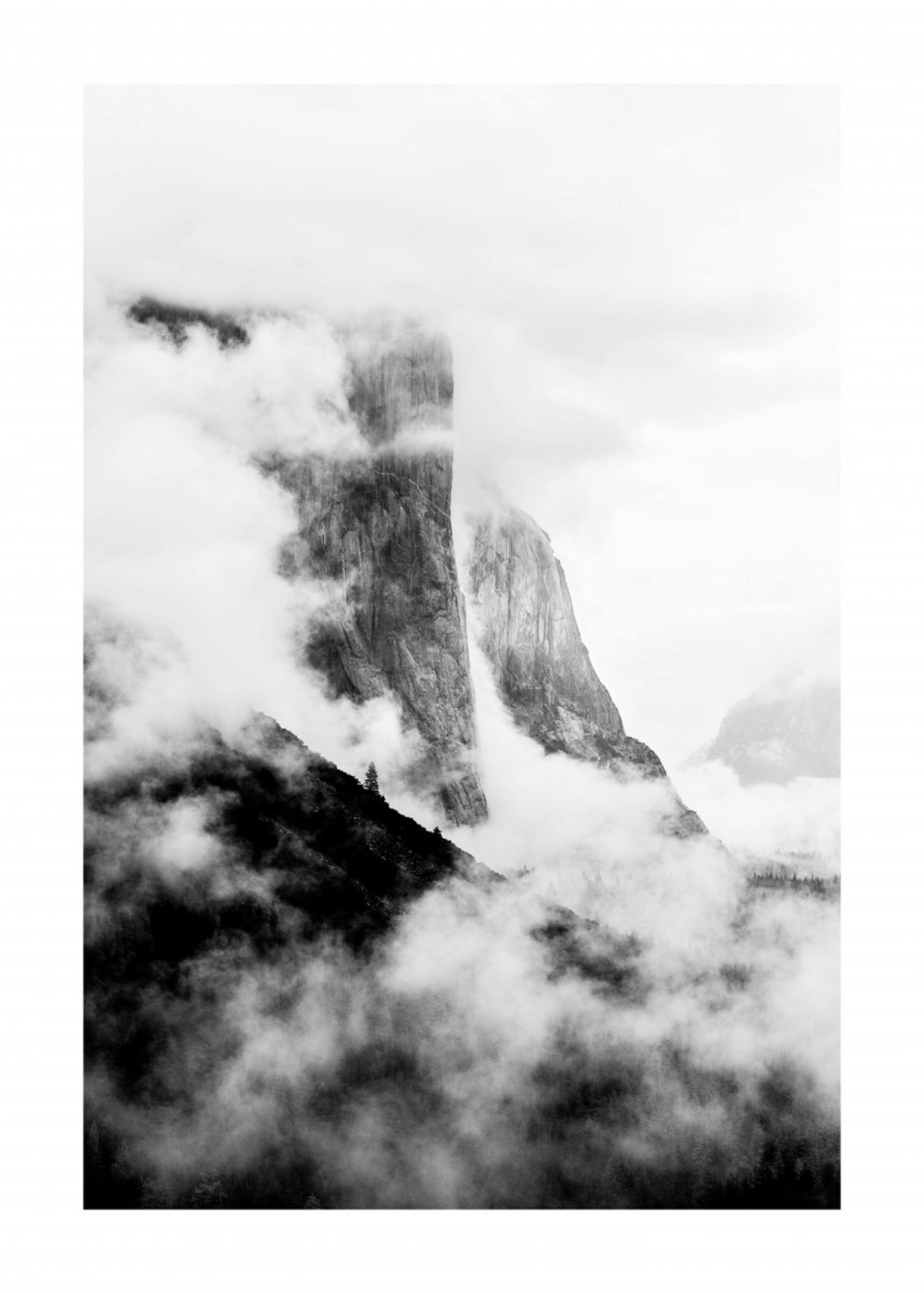 Yosemite Nubes Póster 0