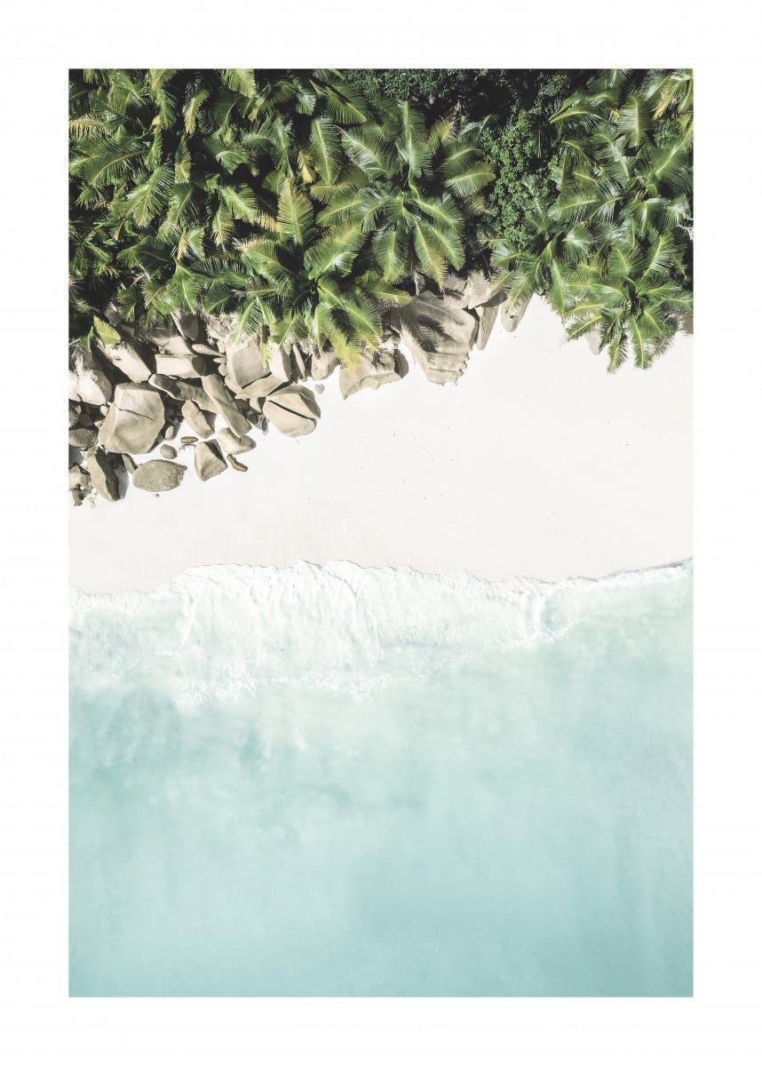 Caribisch Strand Poster 0