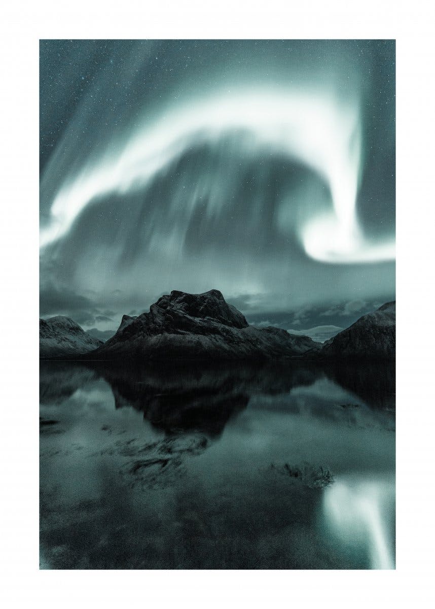 Scenic Northern Lights Poster 0
