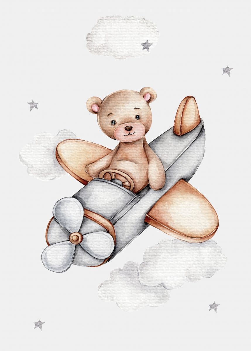Medvídek a letadlo Plakát 0