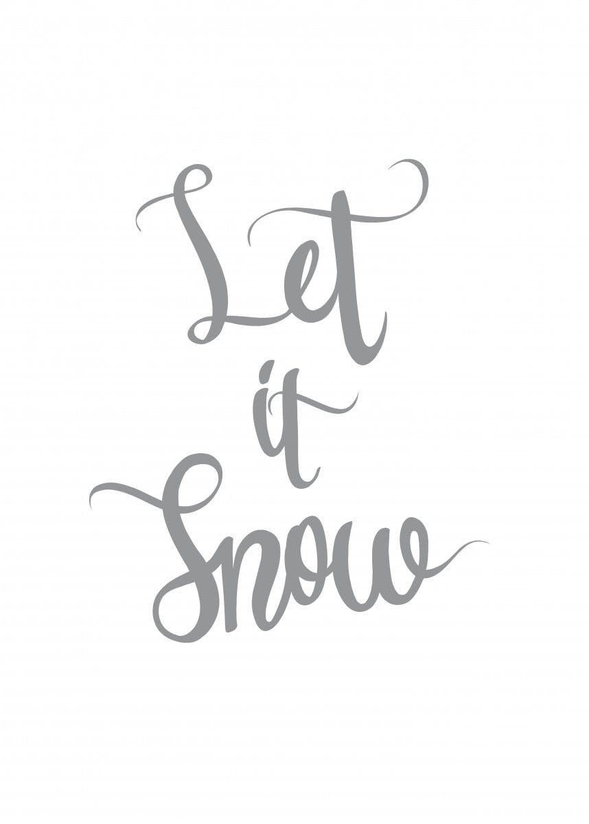 Plakat Let It Snow 0