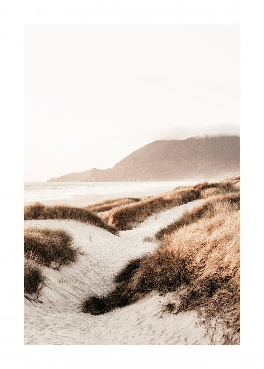 해변과 모래 언덕 포스터 0
