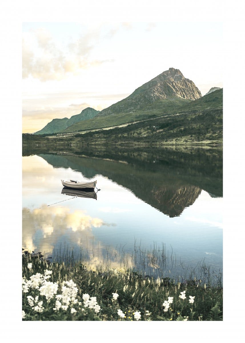 Lago Isole Lofoten Poster 0