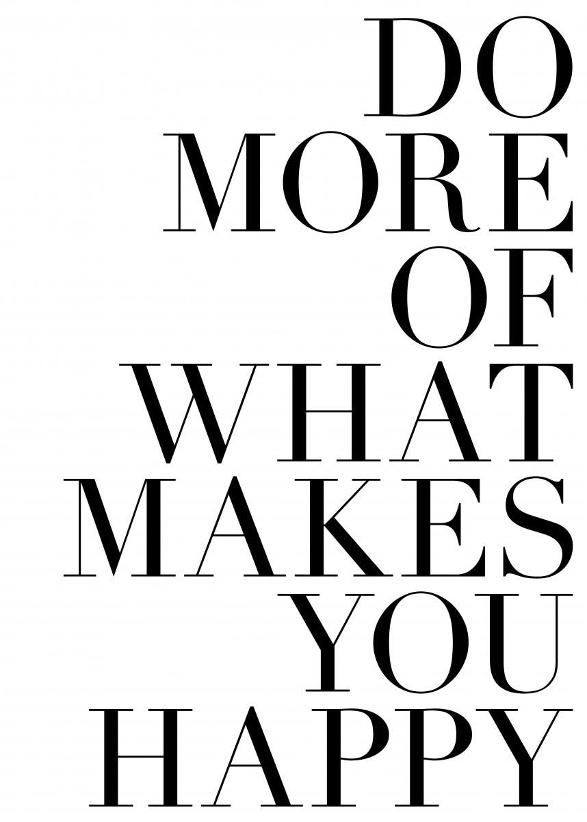 Do More of What Makes You Happy Poster 0