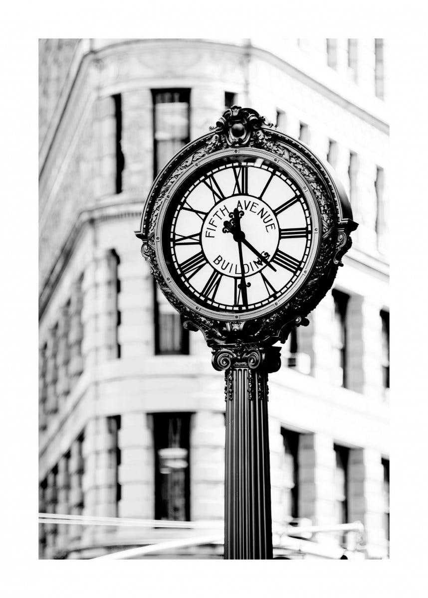 Fifth Avenue Building Clock Poster 0