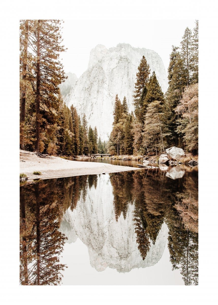 A Yosemite völgy folyója poszter 0
