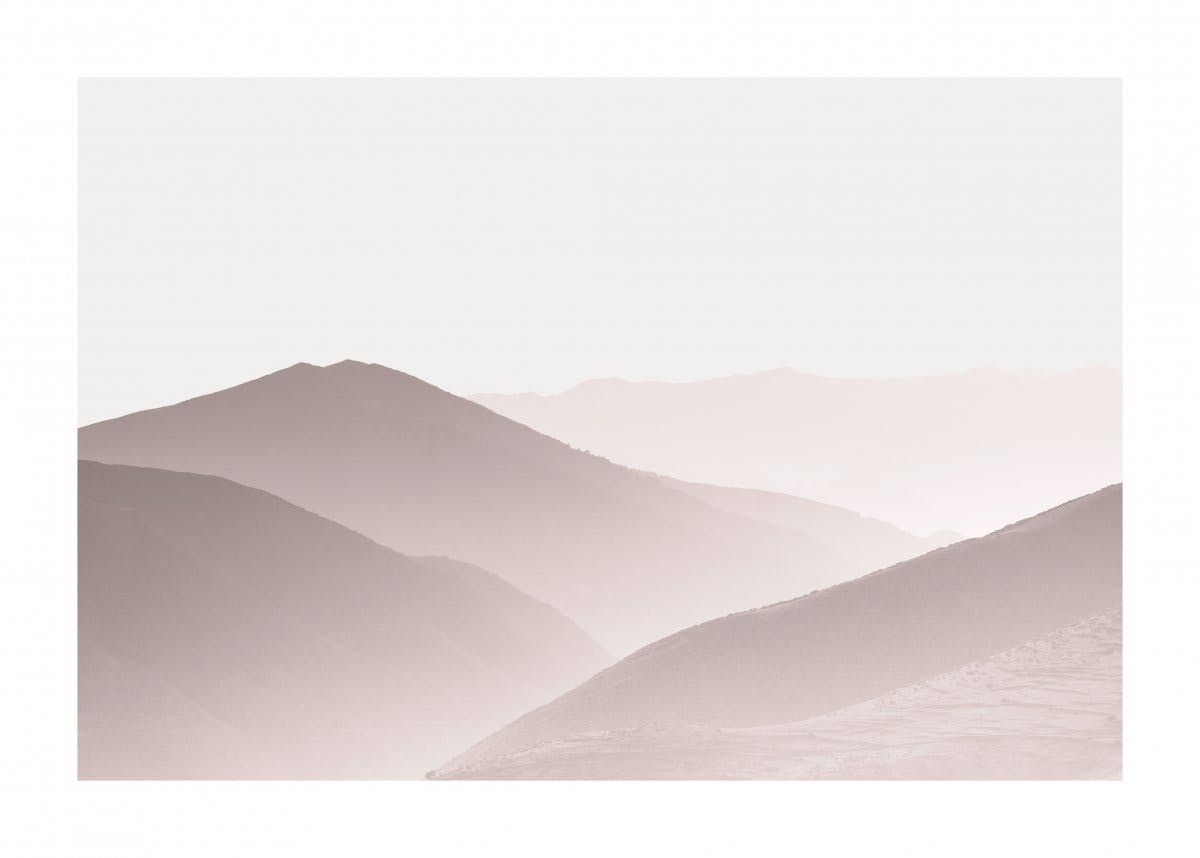 Růžové hory písku Plakát 0