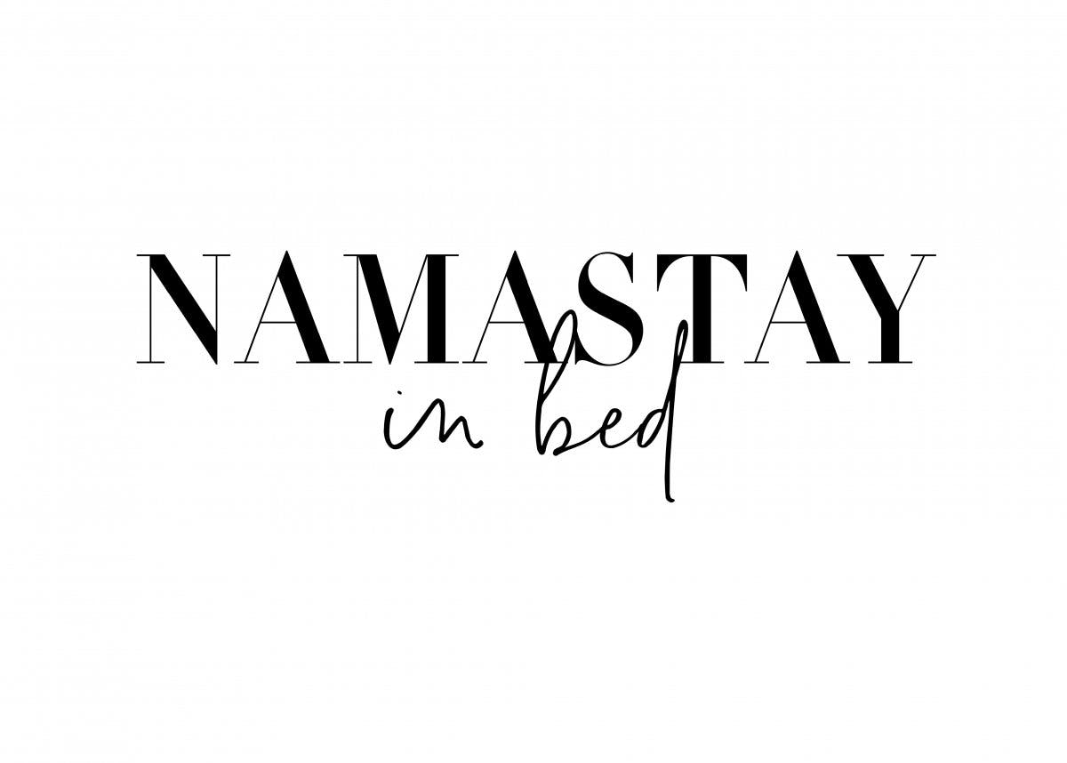 Namastay in Bed poszter 0
