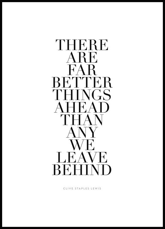Aslan Quote, Narnia Art Print, C.S. Lewis Printable Quote Poster ~ There  are Far, Far Better Things