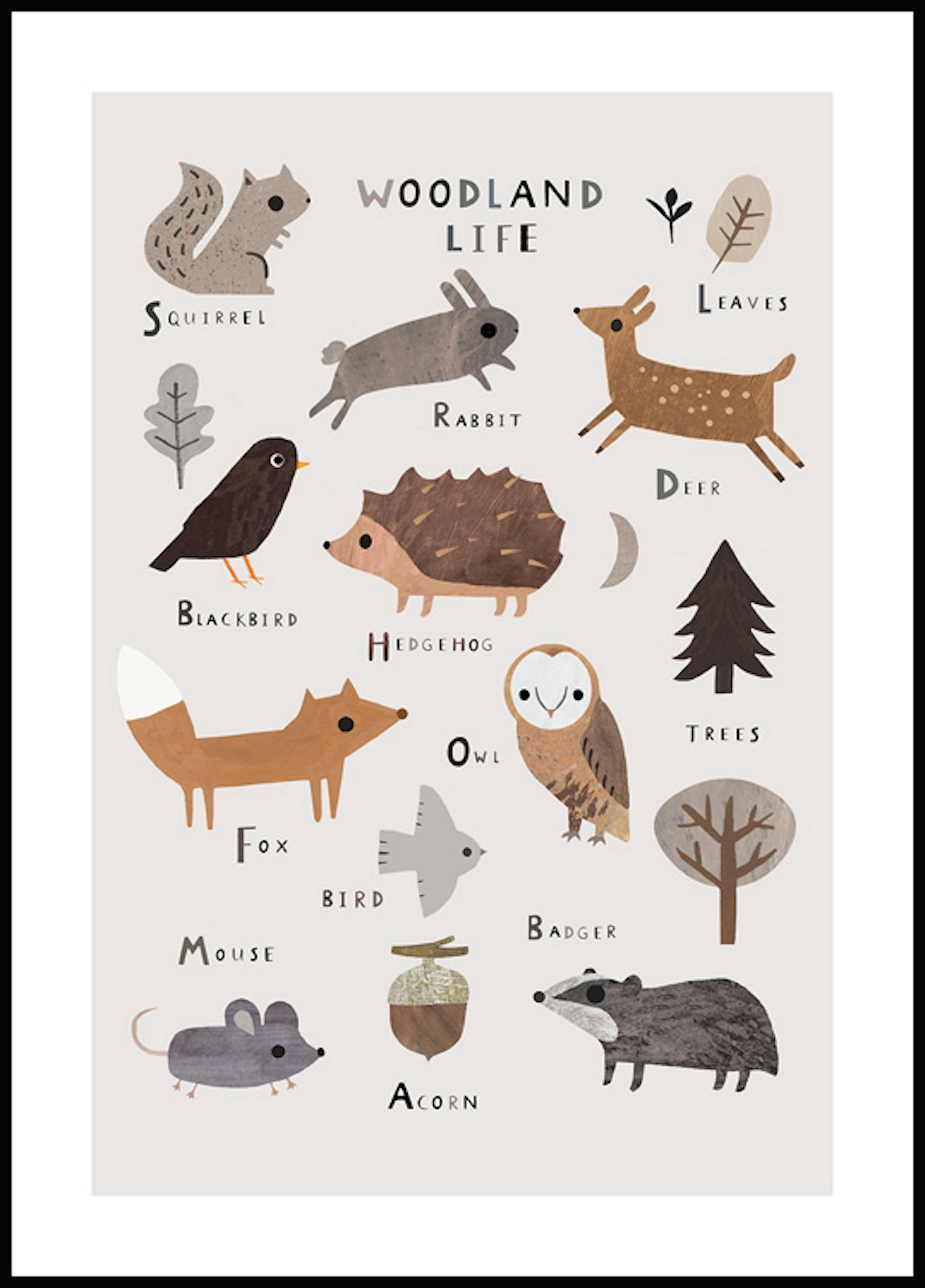 숲속 동물 포스터 0