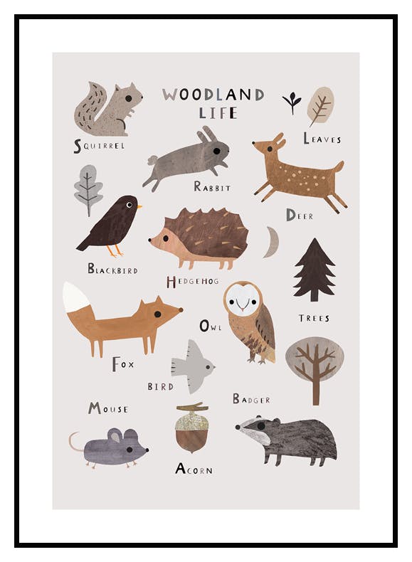 Skogsliv Poster (30x40 cm) - Poster Store