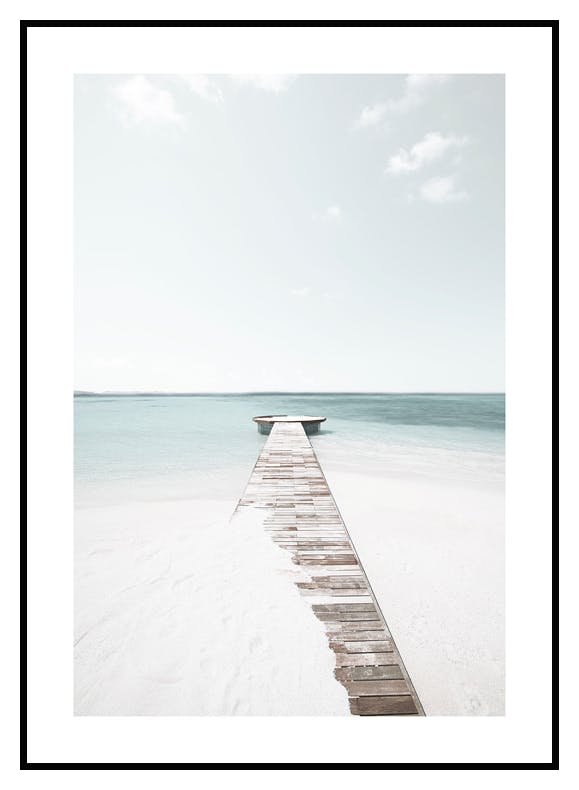 Jetty by Ocean Poster (30x40 cm) - Poster Store