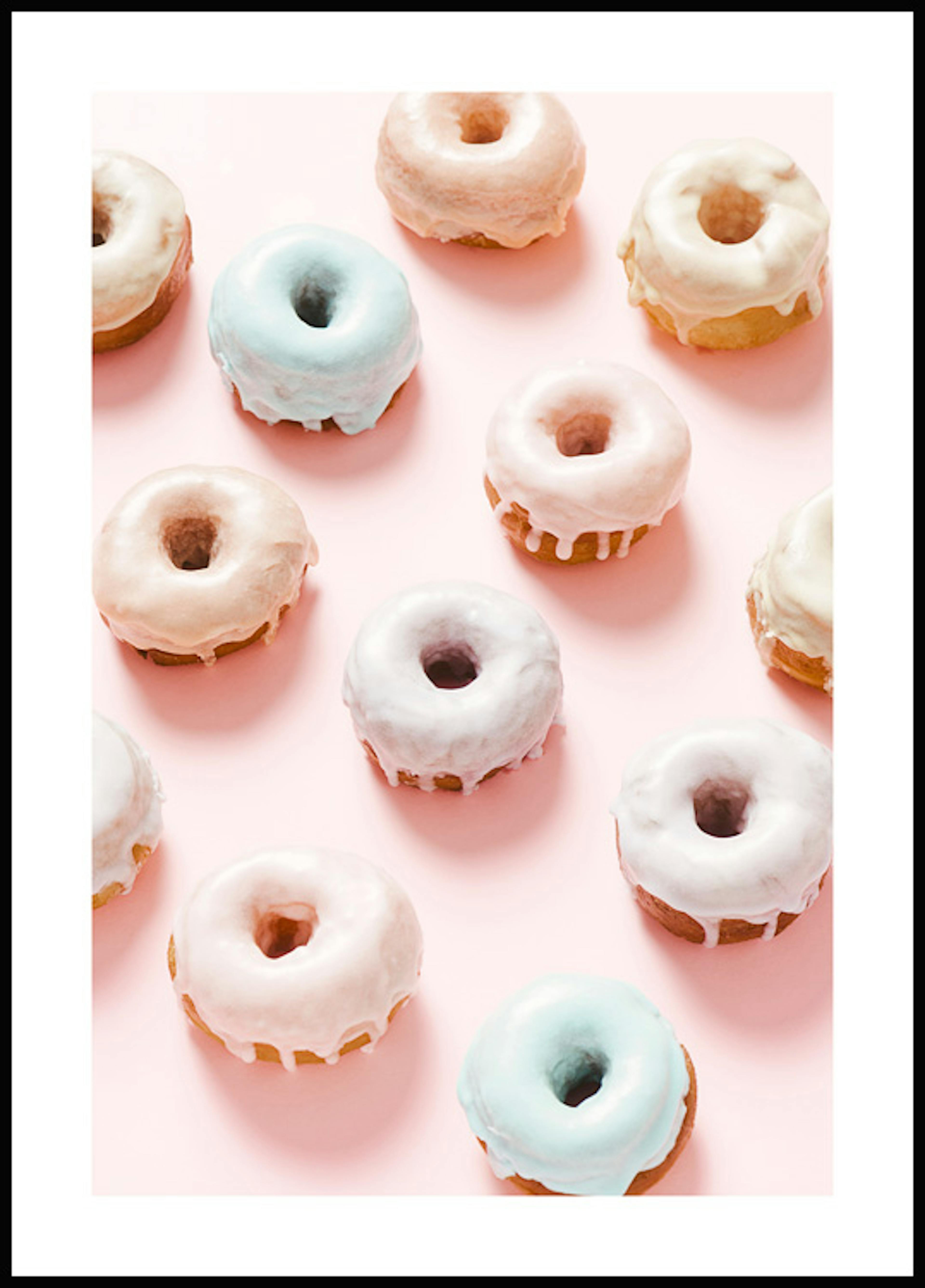 Pastel Donuts Poster 0