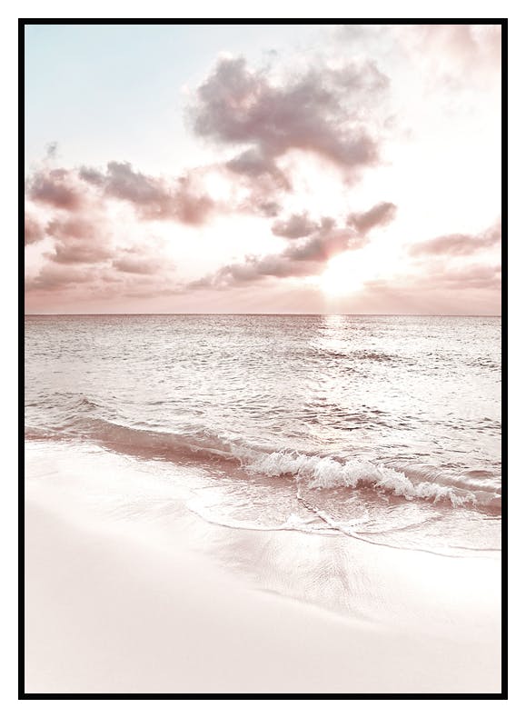 Peach Sunset Poster (21x30 cm) - Poster Store
