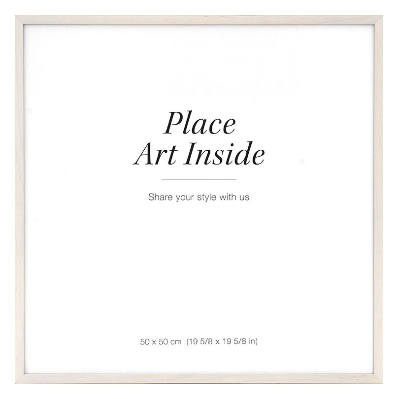 Cadre en bois clair 50x50 cm (50x50 cm) - Poster Store