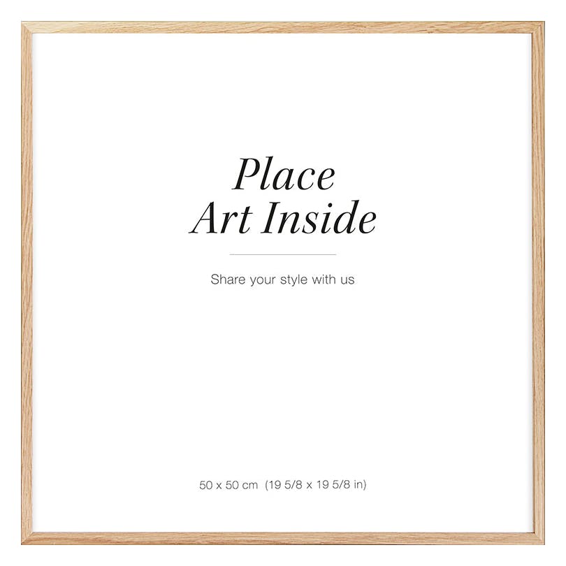 Cadre en bois de chêne clair 50x50 cm (50x50 cm) - Poster Store