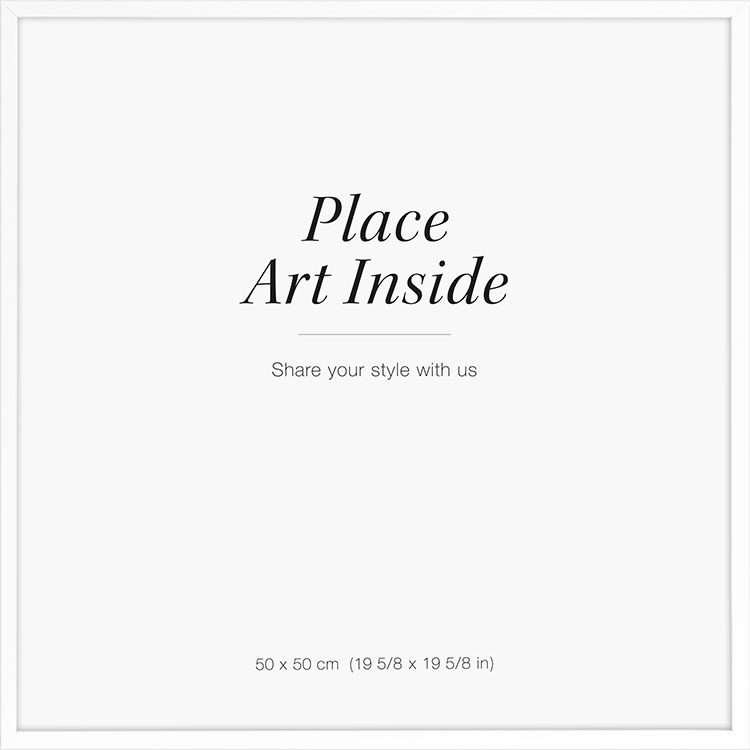 White Wood Frame 50x50 cm - Shop black frames online