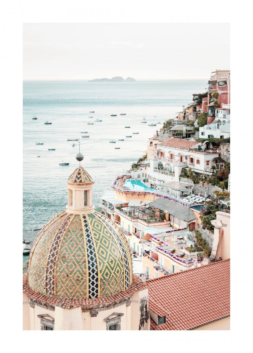 Mořské pobřeží Amalfi Plakát 0