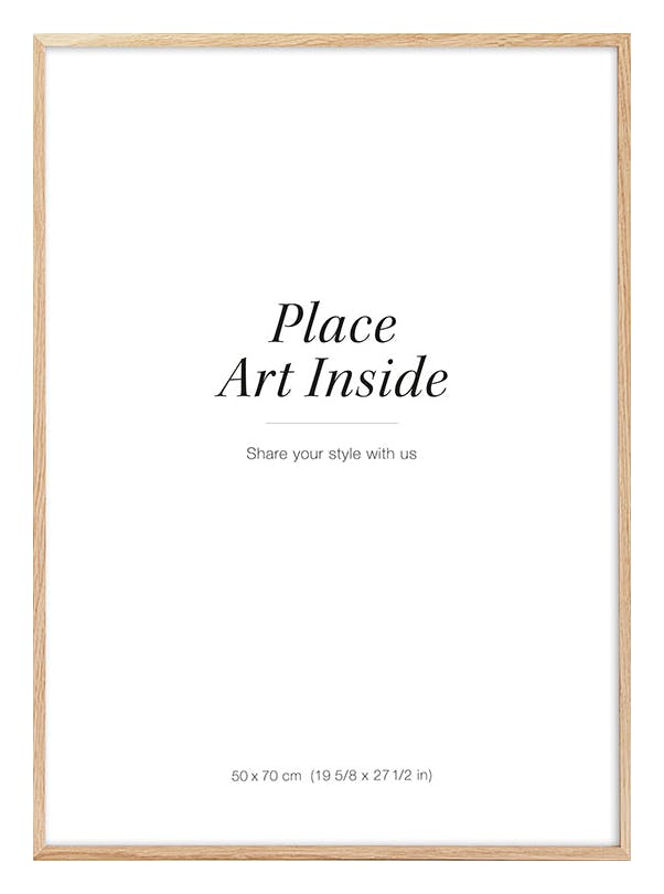 Cadre en bois de chêne clair 50x70 cm (50x70 cm) - Poster Store