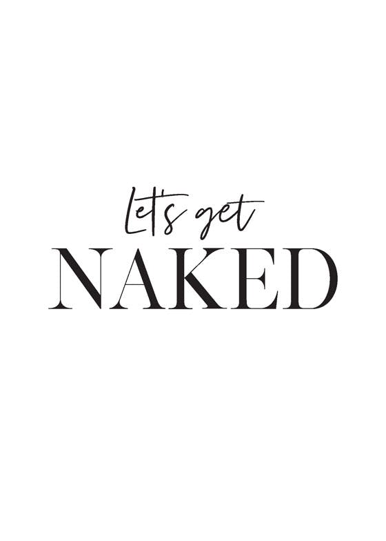 Let's Get Naked Affiche 0