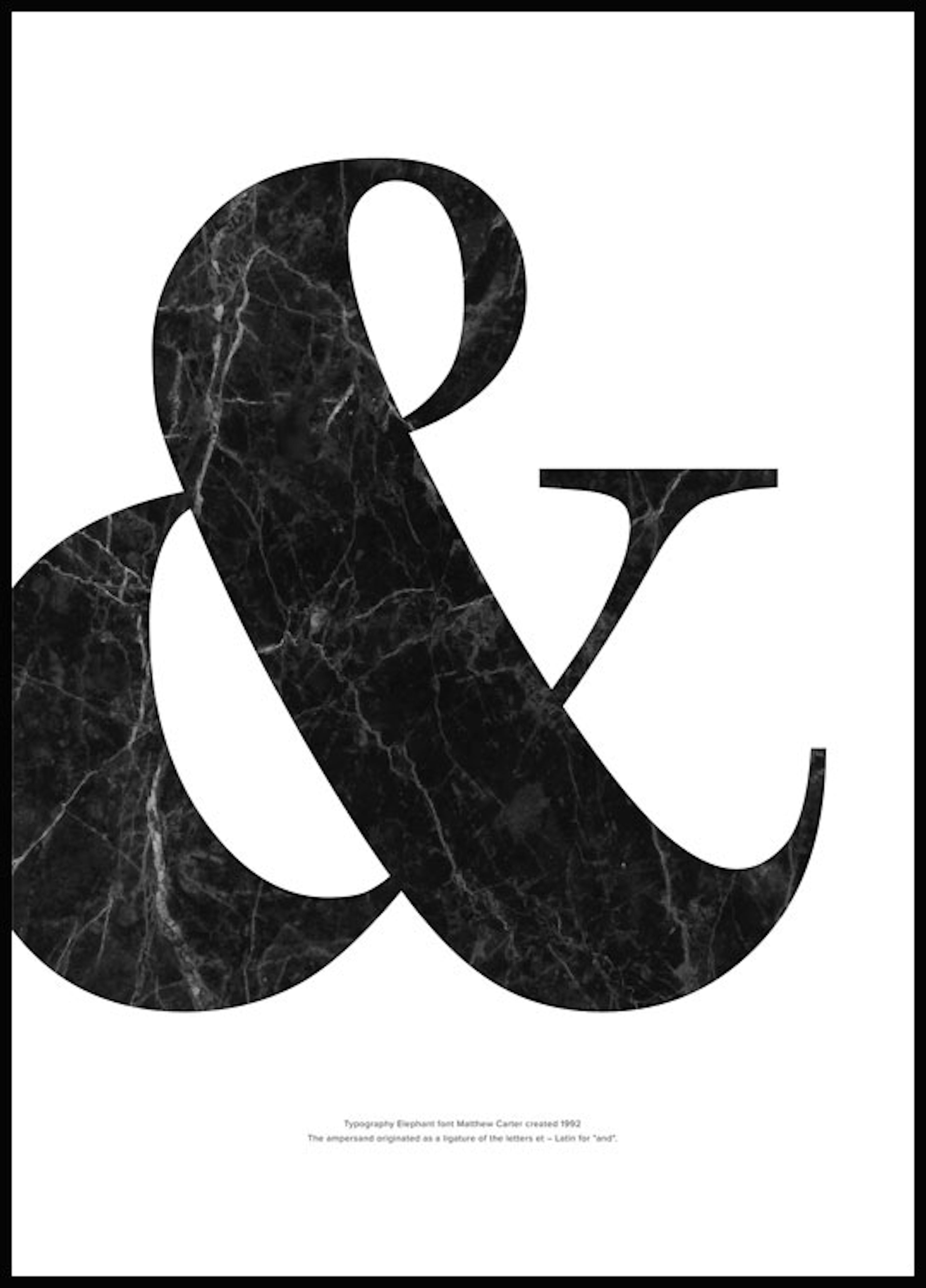 Ampersand & Marble Plakat 0