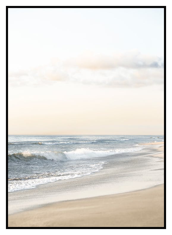 Plakat Niebieskie Fale (21x30 cm) - Poster Store