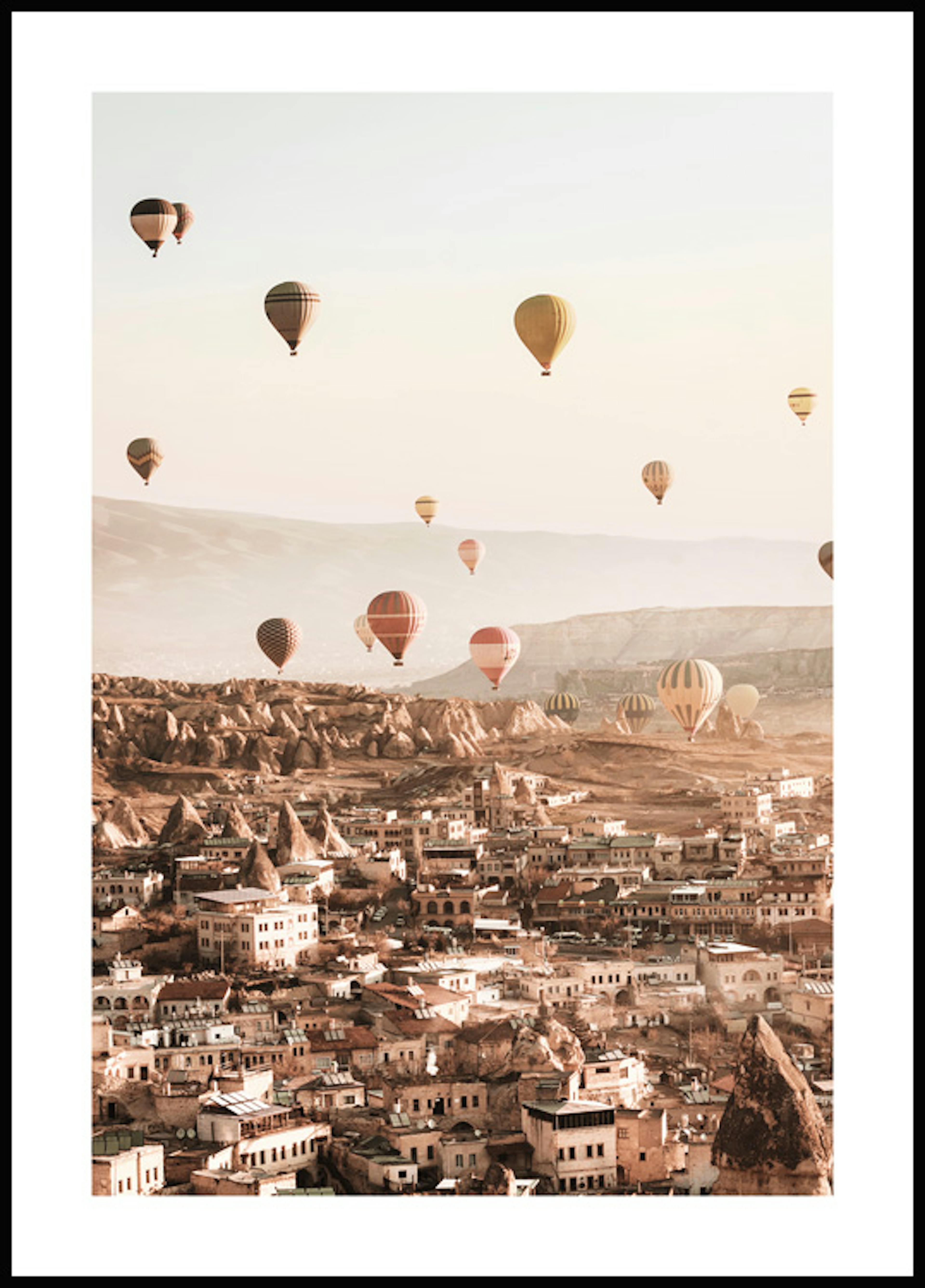 Hot Air Balloons over Göreme Poster thumbnail