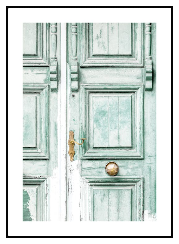 Turquoise Door Poster (50x70 cm) - Poster Store