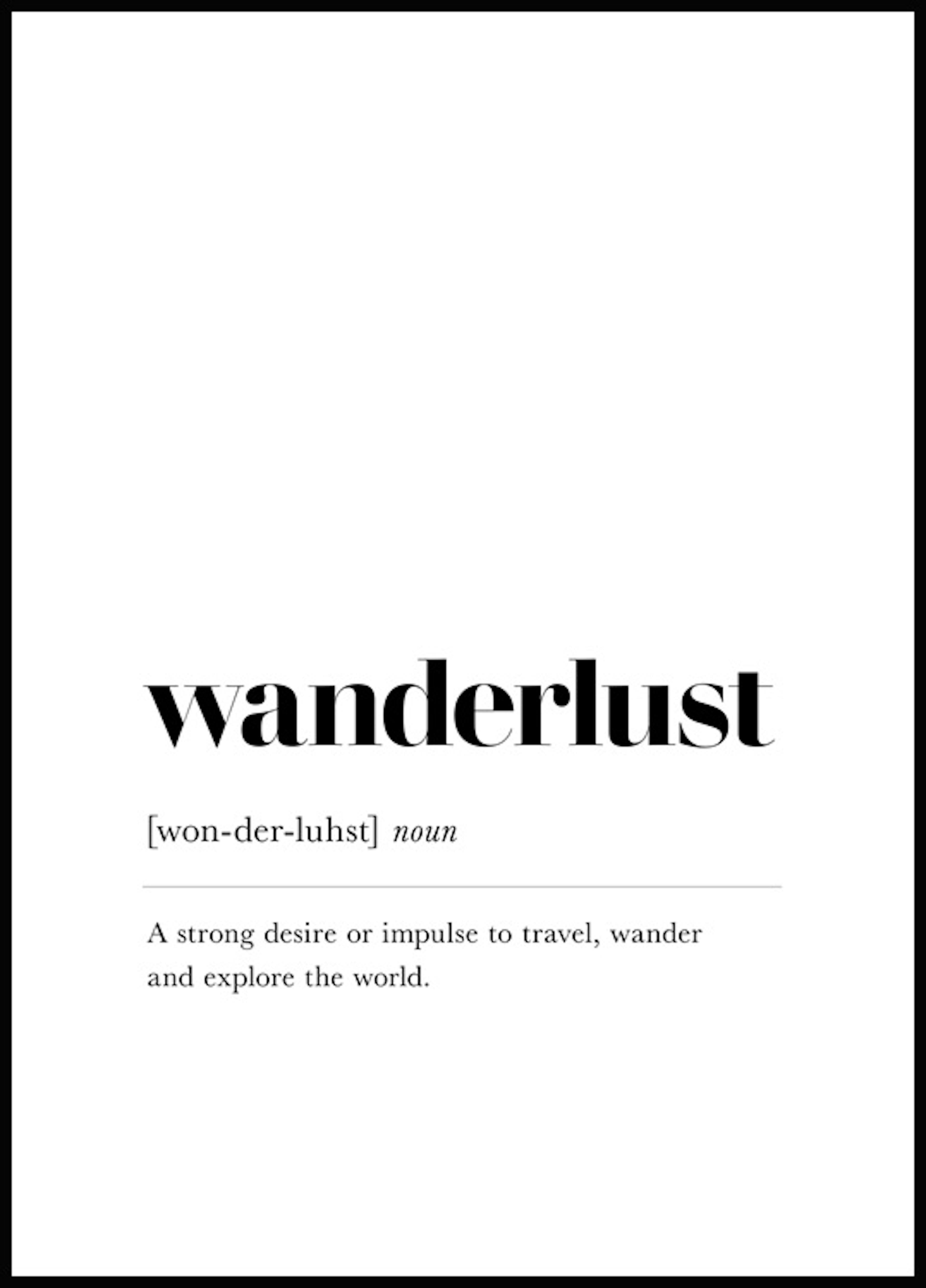 Poster Wanderlust 0
