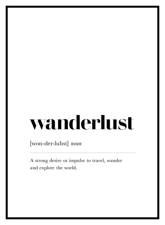 Wanderlust Poster (21x30 cm) - Poster Store