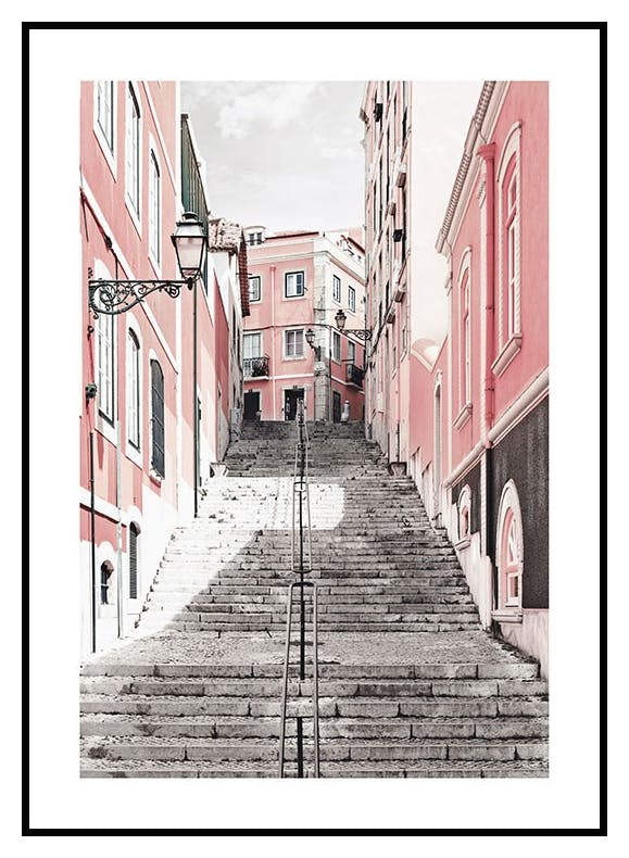Rosa gate Plakat (21x30 cm) - Poster Store