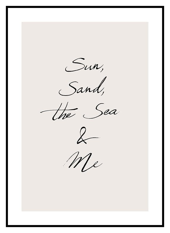 The Sun & Me Poster (30x40 cm) - Poster Store