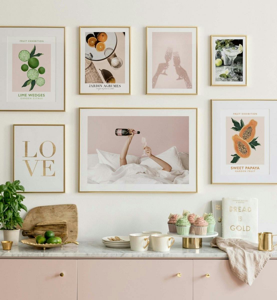 Snygga illustrationer och posters i glada färger till köket (ONE SIZE) - Poster Store
