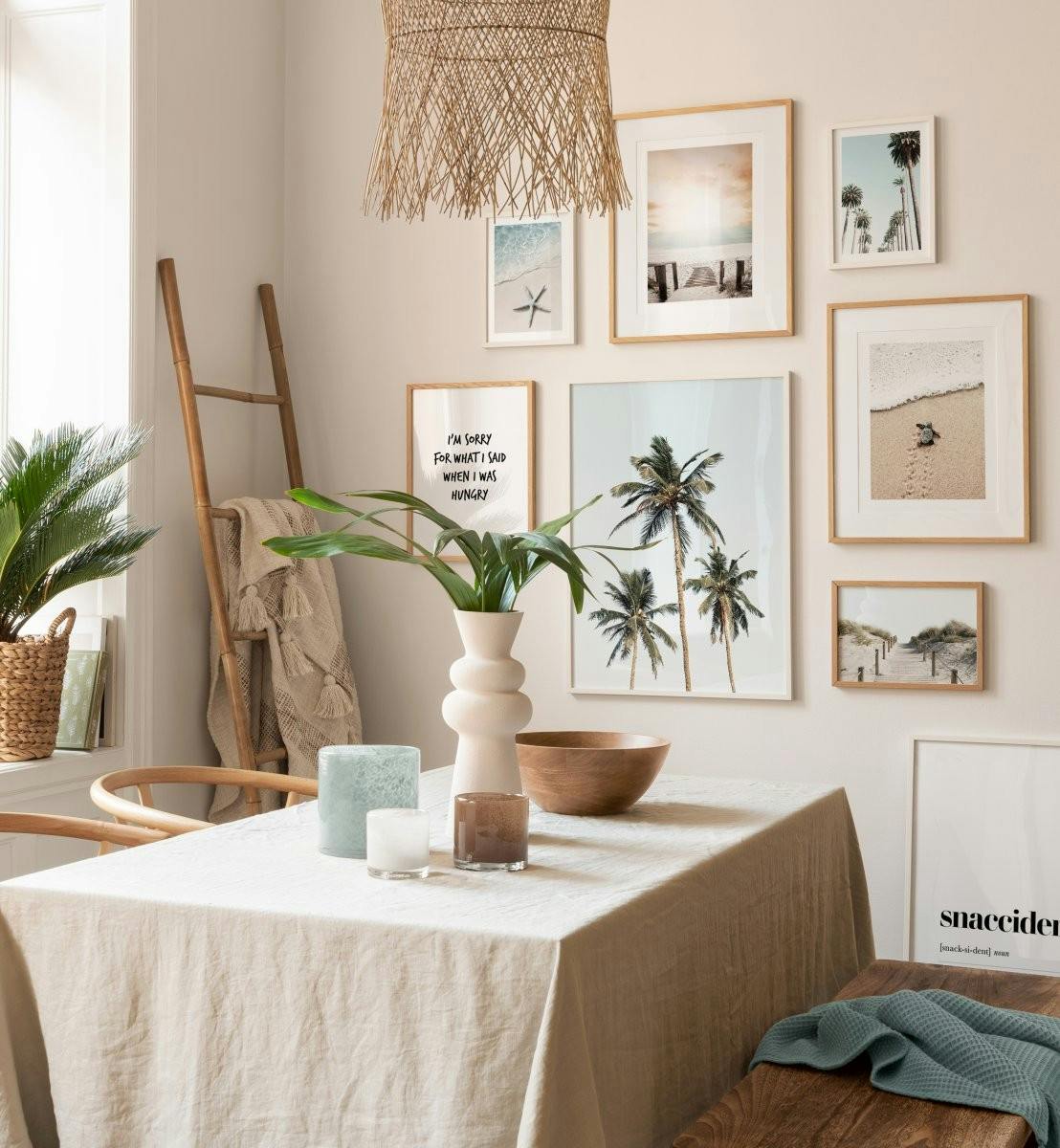 Sommarposters med strandkänsla för vardagsrummet (ONE SIZE) - Poster Store