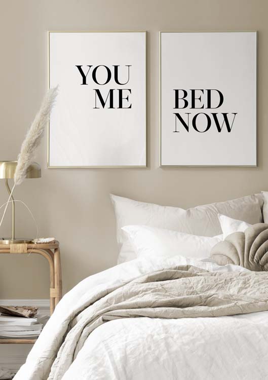 Camera da letto in coppia - stampe per dormire