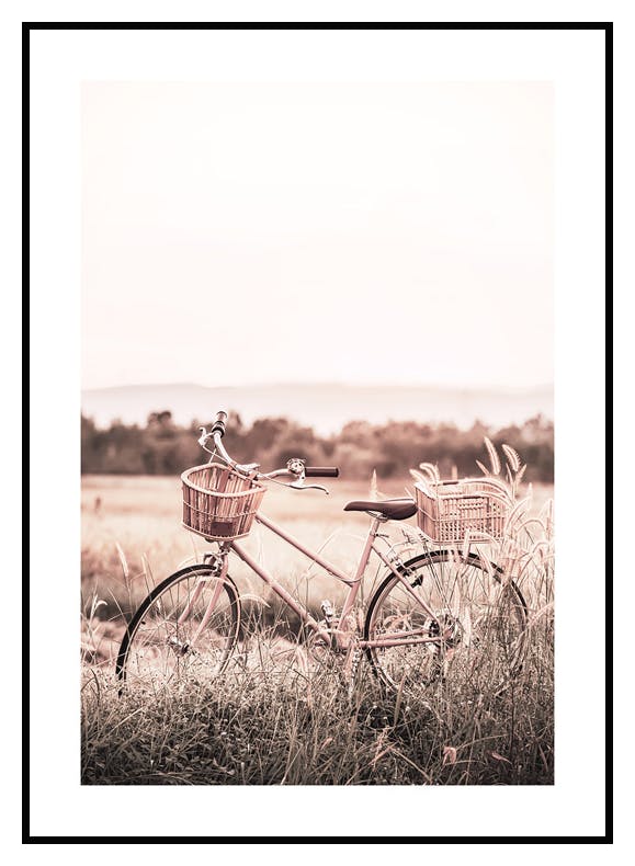 Vélo Garé Poster (21x30 cm) - Poster Store