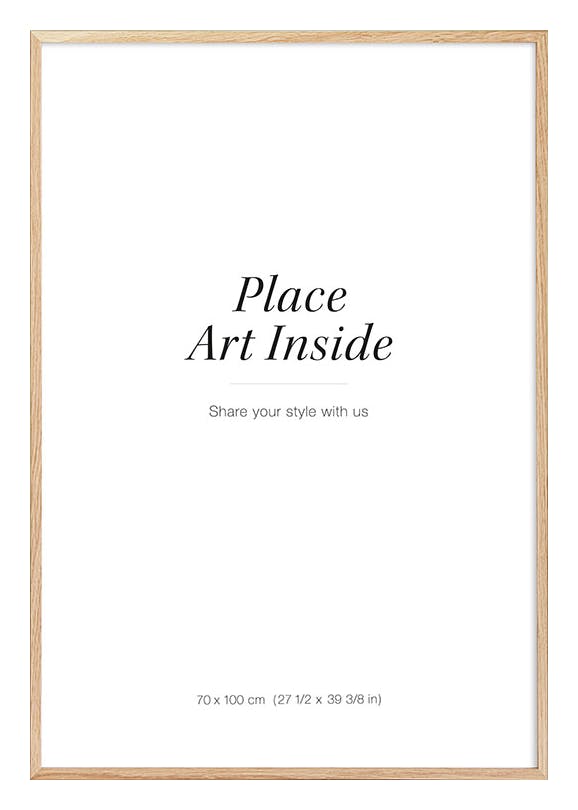 Cadre en bois de chêne clair 70x100 cm (70x100 cm) - Poster Store