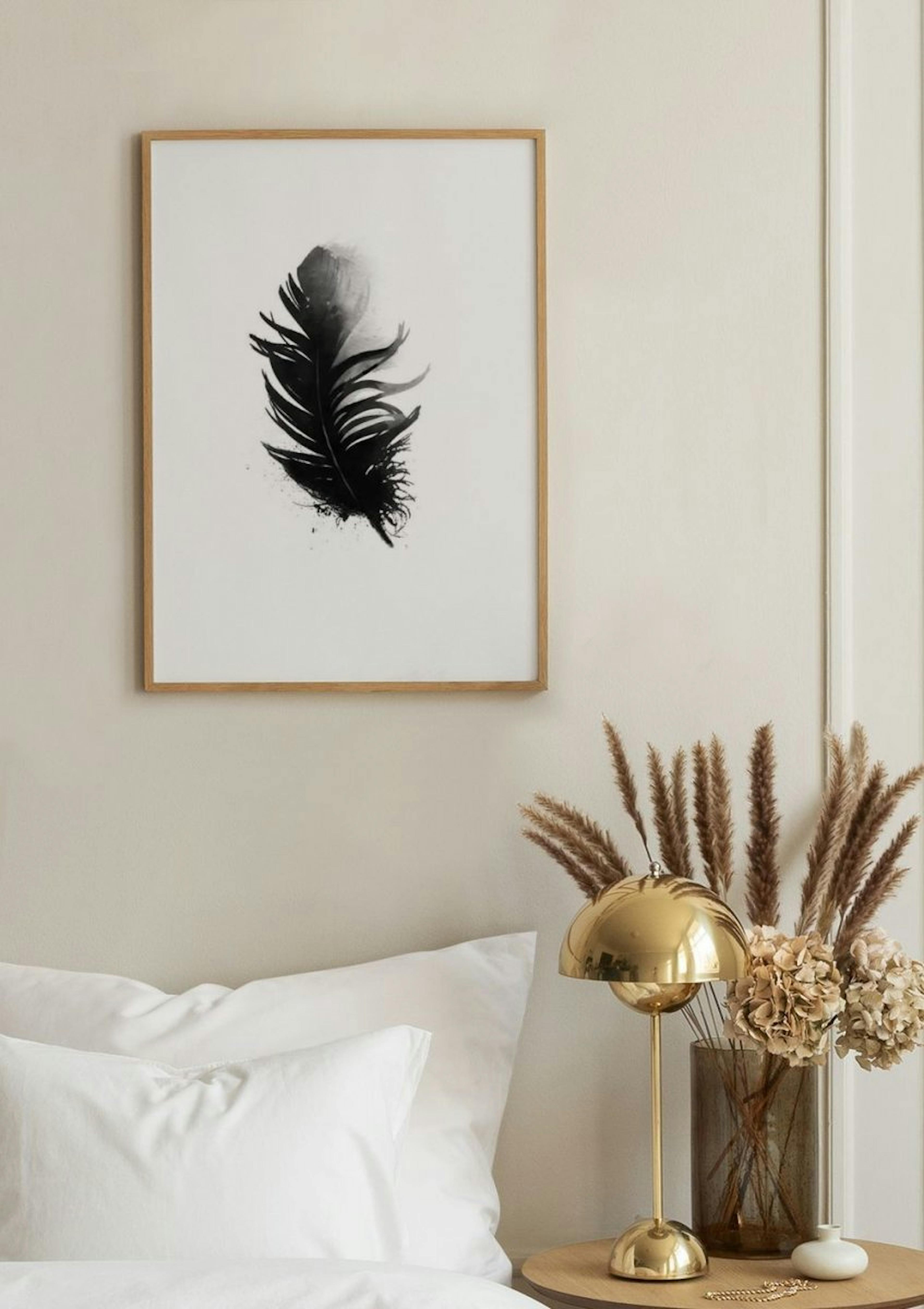 Black Feather Aquarelle, Poster thumbnail