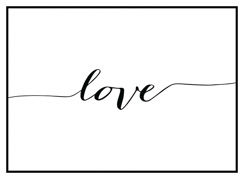 Love. Affiche (13x18 cm) - Poster Store