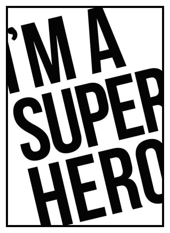 Prints Superhero, Posters (50x70 cm) - Poster Store