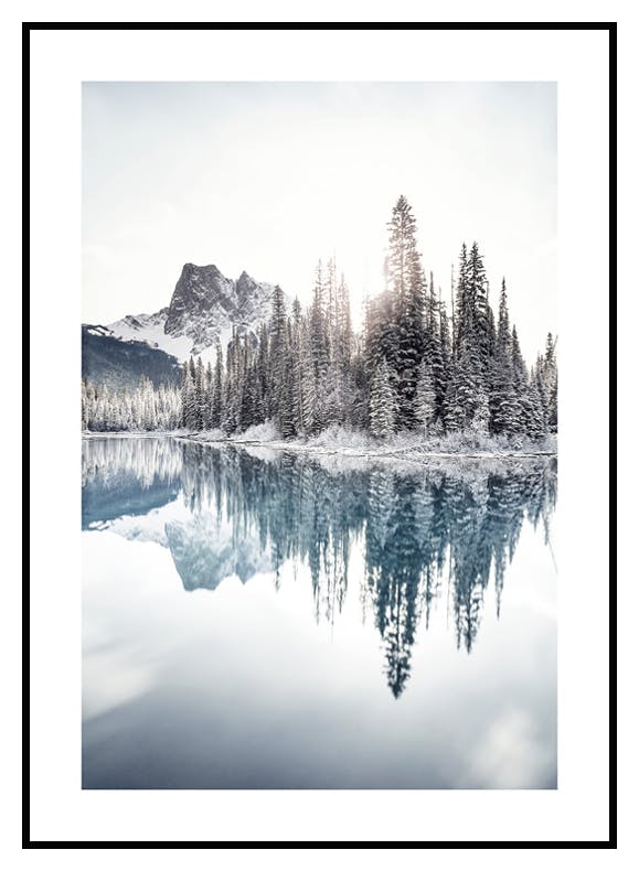 Vinter Refleksjoner Poster (21x30 cm) - Poster Store