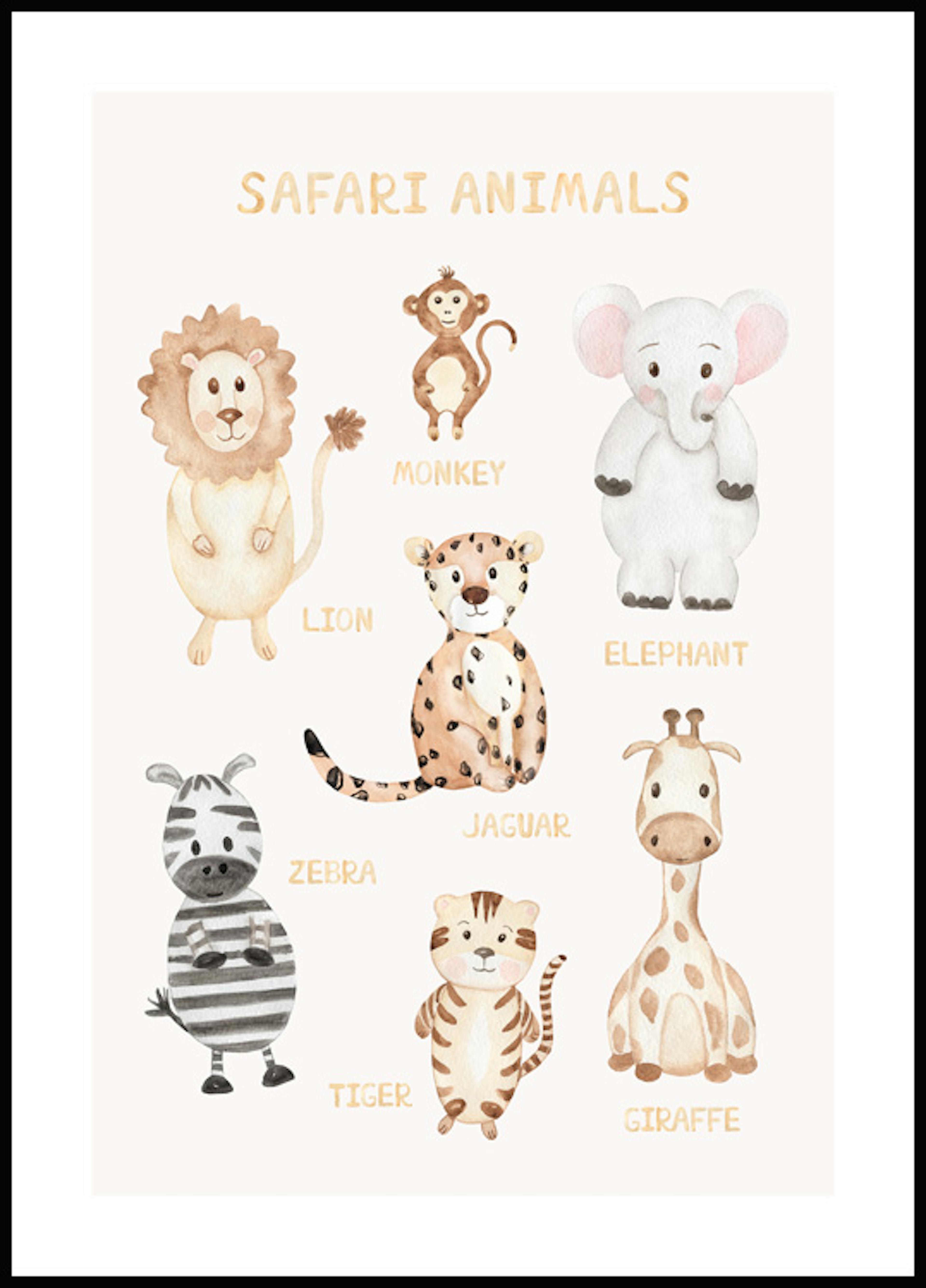 Szafari állatok poszter 0