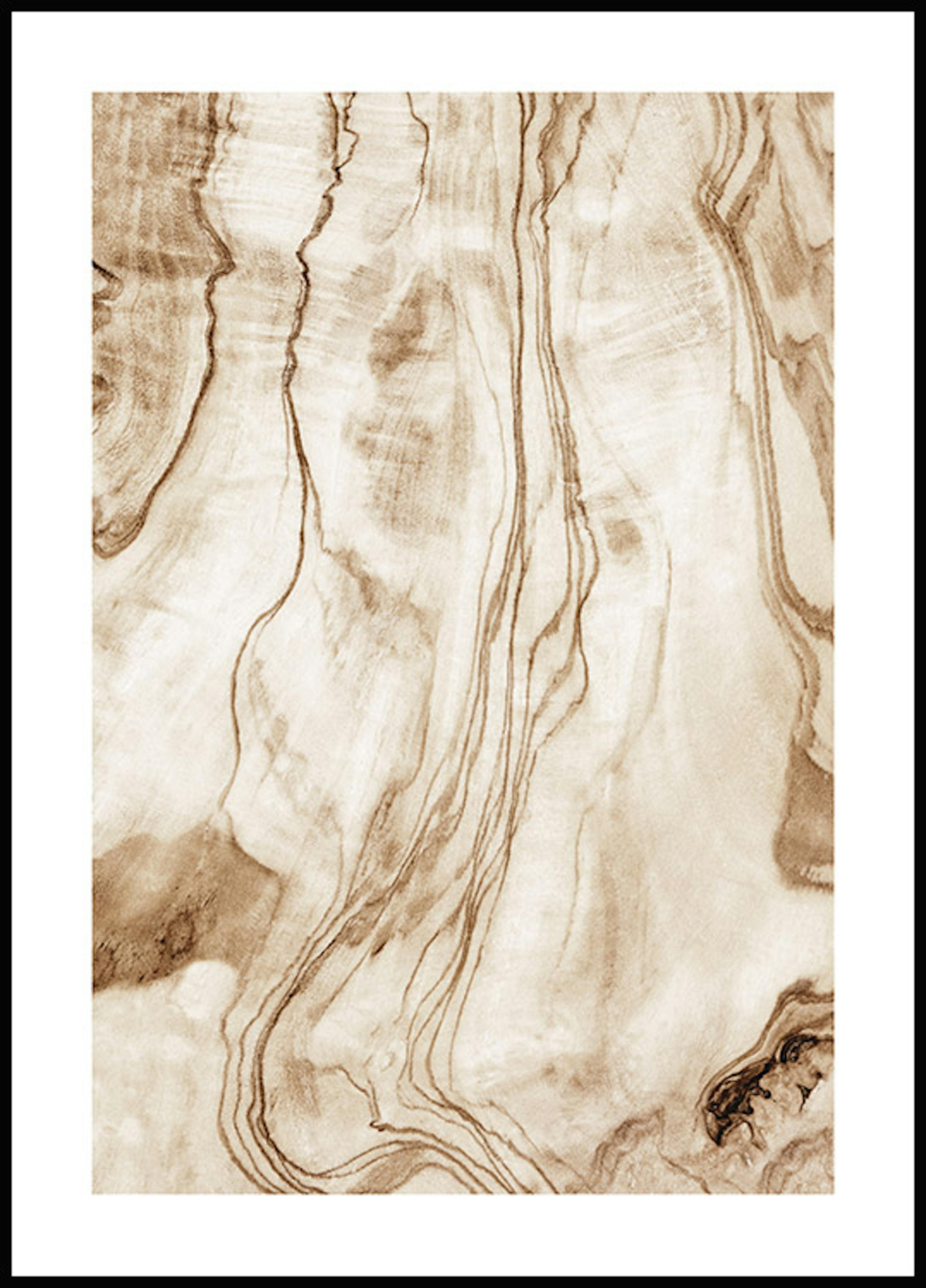 木目の抽象画 ポスター 0