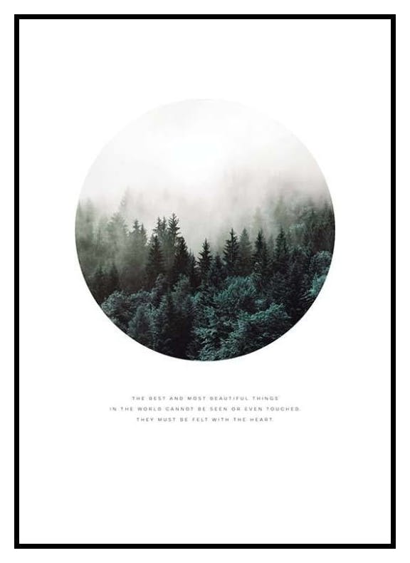 Forest Circle Poster (46x61 cm) - Poster Store